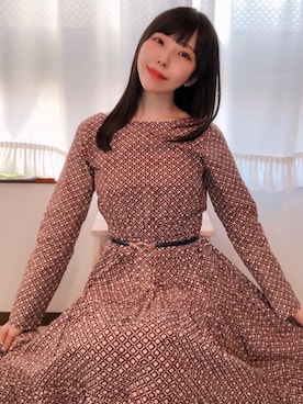 「Grimoire（グリモワール）のアイテム」を使った、相沢梨紗さん（レディース・159cm）の秋コーディネート