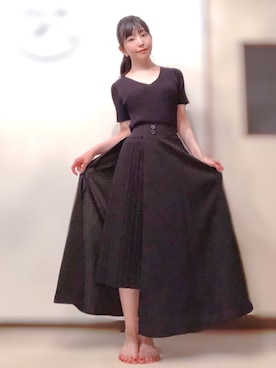 相沢梨紗さん（レディース・159cm）の夏コーディネート