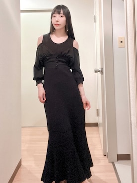 「RESEXXY」｜相沢梨紗さん（レディース・159cm）の冬コーディネート