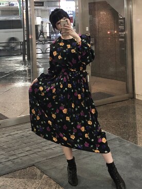 「Grimoire（グリモワール）のアイテム（ワンピース/ドレス）」を使った、相沢梨紗さん（レディース・159cm）の夏コーディネート