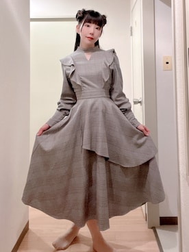 「ANDGEEBEE（アンジービー）のアイテム」を使った、相沢梨紗さん（骨格ウェーブ・レディース・159cm）の冬コーディネート