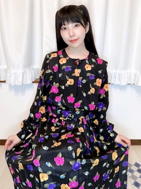 「Grimoire（グリモワール）のアイテム（ワンピース/ドレス）」を使った、相沢梨紗さん（レディース・159cm）の秋コーディネート