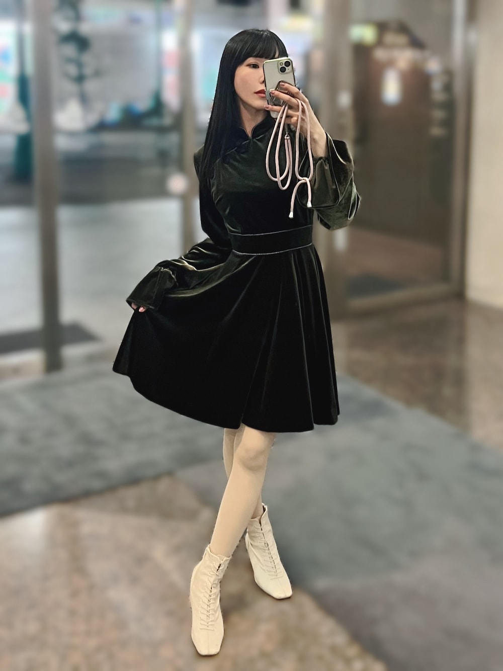 PAMEO POSE Shenfa Dress チャイナ ワンピース