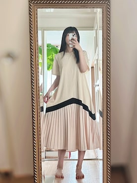 「Diosfront（ディオスフロント）のアイテム」を使った、相沢梨紗さん（レディース・159cm）の夏コーディネート