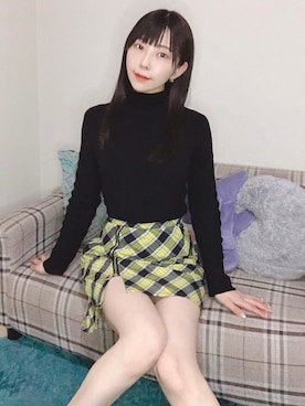 相沢梨紗さん（レディース・159cm）の冬コーディネート