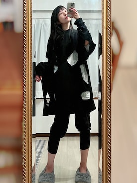 「リラックスパンツ」｜「アイテム（スウェット）」を使った、相沢梨紗さん（レディース・159cm）の春コーディネート