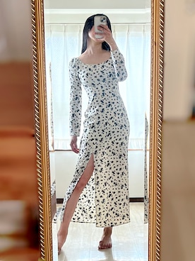 相沢梨紗さん（レディース・159cm）の春コーディネート