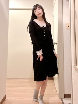 「MAISON DE THERESE（メゾン ド テレーズ）のアイテム」を使った、相沢梨紗さん（レディース・159cm）の秋コーディネート