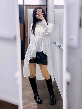 相沢梨紗さん(レディース・159cm)の春コーディネート