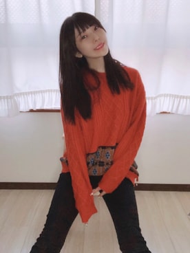 「malamute（マラミュート）のアイテム」を使った、相沢梨紗さん（レディース・159cm）の冬コーディネート