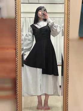 相沢梨紗さん（レディース・159cm）の春コーディネート