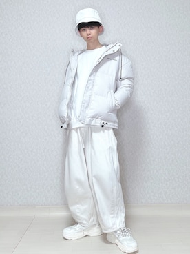 「HOOK（フック）のアイテム（ダウンジャケット/コート）」を使った、KEITAさん（メンズ・170cm）の冬コーディネート