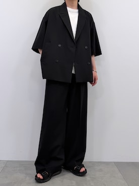 「アイテム（セットアップ）」を使った、KEITAさん（メンズ・170cm）の春コーディネート