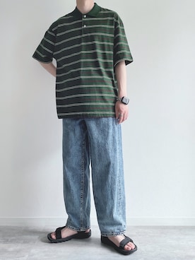 「RAGEBLUE（レイジブルー）のアイテム（サンダル）」を使った、KEITAさん（メンズ・170cm）の夏コーディネート