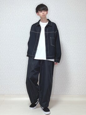 「Adoon plain（アドーンプレーン）のアイテム」を使った、KEITAさん（メンズ・170cm）の秋コーディネート