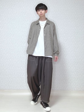 「B.C STOCK（ベーセーストック）のアイテム（ブルゾン）」を使った、KEITAさん（メンズ・170cm）の秋コーディネート