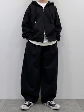「アイテム（パーカー）」を使った、KEITAさん（メンズ・170cm）の春コーディネート