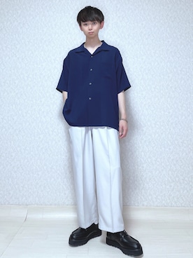 「RAGEBLUE（レイジブルー）のアイテム（モカシン/デッキシューズ）」を使った、KEITAさん（メンズ・170cm）の夏コーディネート