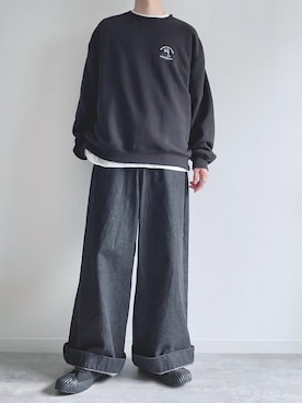 「and cloud（アンドクラウド）のアイテム」を使った、KEITAさん（メンズ・170cm）の冬コーディネート