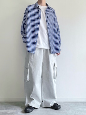 「and cloud（アンドクラウド）のアイテム」を使った、KEITAさん（メンズ・170cm）の春コーディネート