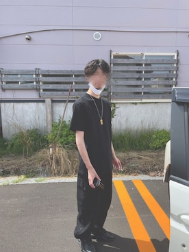 「off white（オフホワイト）のアイテム（アクセサリー）」を使った、hi-liteさん（メンズ・176cm）の秋コーディネート