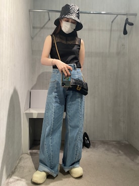 「WE11DONE（ウェルダン）のアイテム」を使った、kikkoさん（レディース・148cm）の秋コーディネート