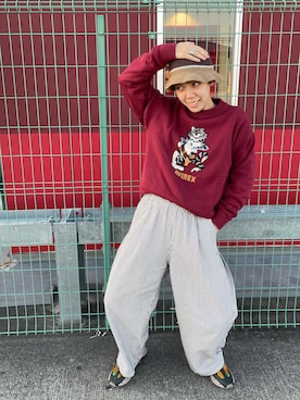 増田彩華さん(レディース・164cm)の冬コーディネート