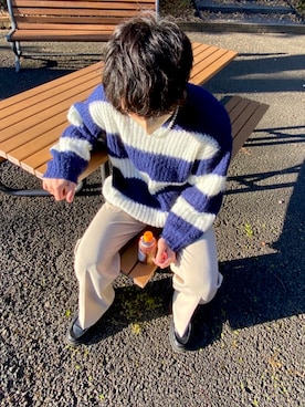 「ONCILY（オンシェリー）のアイテム（ニット/セーター）」を使った、i_さん（メンズ・169cm）の秋コーディネート