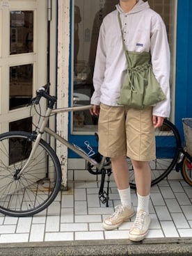 「patagonia」｜「アイテム（その他アウター）」を使った、ふじさん（メンズ・180cm）の秋コーディネート