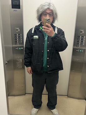 「WTAPS（ダブルタップス）のアイテム（パンツ）」を使った、Tomo Moriさん（メンズ・170cm）の冬コーディネート