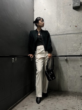 「schott（ショット）のアイテム（その他アウター）」を使った、𝐍𝐚𝐨さん（レディース・164cm）の秋コーディネート