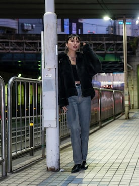 𝐍𝐚𝐨さん（レディース・164cm）の冬コーディネート