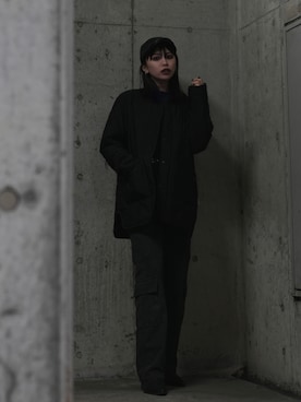 「schott（ショット）のアイテム（その他アウター）」を使った、𝐍𝐚𝐨さん（レディース・164cm）の冬コーディネート