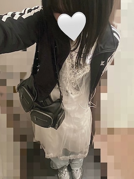 「FILA（フィラ）のアイテム」を使った、ぽにゃさん（レディース・163cm）の春コーディネート