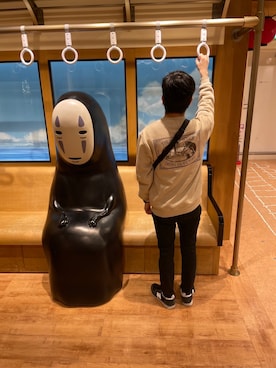 「RUBBER DUCK（ラバーダック）のアイテム」を使った、よしきさん（メンズ・158cm）の秋コーディネート