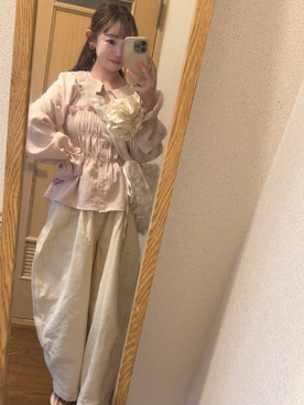 「Samansa Mos2（サマンサ モスモス）のアイテム（パンツ）」を使った、○△□  yuさん（レディース・150cm）の春コーディネート