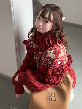 「アイテム（トートバッグ）」を使った、○△□  yuさん（レディース・150cm・30代）の冬コーディネート