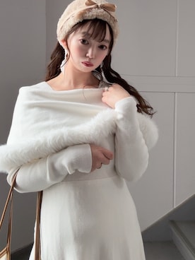 「miu miu（ミュウミュウ）のアイテム」を使った、○△□  yuさん（レディース・150cm）の冬コーディネート