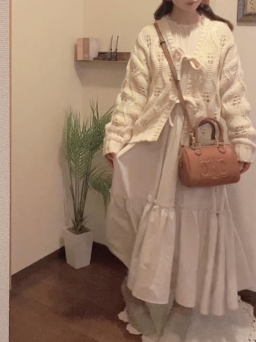 IENA（イエナ）の「ミニフラワーティアードワンピース（ワンピース