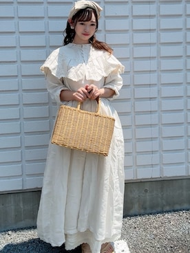 「アイテム（ワンピース/ドレス）」を使った、○△□  yuさん（レディース・150cm・30代）の夏コーディネート