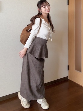 「Meiru（メイル）のアイテム」を使った、○△□  yuさん（レディース・150cm）の秋コーディネート