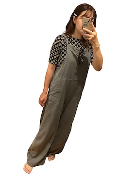 「アイテム（オールインワン・サロペット）」を使った、nkgwtmkさん（レディース・158cm）の秋コーディネート