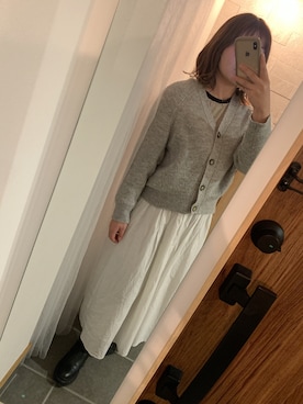 「ニコアンド」｜「アイテム（スカート）」を使った、nkgwtmkさん（レディース・158cm）の春コーディネート