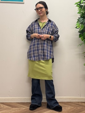「SOMETHING（サムシング）のアイテム」を使った、いのうえまいさん（レディース・158cm）の秋コーディネート