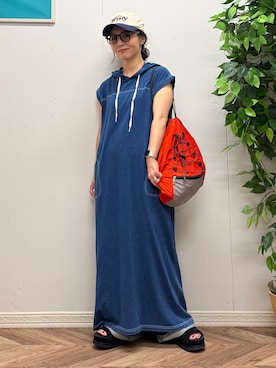 「BACK NUMBER（バックナンバー）のアイテム」を使った、いのうえまいさん（レディース・158cm）の夏コーディネート