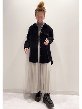 「tommy jeans（トミー ジーンズ）のアイテム」を使った、いのうえまいさん（レディース・157cm）の冬コーディネート