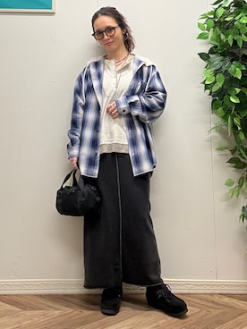 「BACK NUMBER（バックナンバー）のアイテム」を使った、いのうえまいさん（レディース・158cm）の秋コーディネート