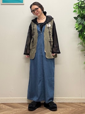 「CAMP7（キャンプセブン）のアイテム」を使った、いのうえまいさん（レディース・158cm）の秋コーディネート