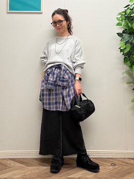 「BACK NUMBER（バックナンバー）のアイテム」を使った、いのうえまいさん（レディース・158cm）の秋コーディネート