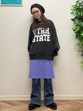 「SOMETHING（サムシング）のアイテム」を使った、いのうえまいさん（レディース・158cm）の秋コーディネート